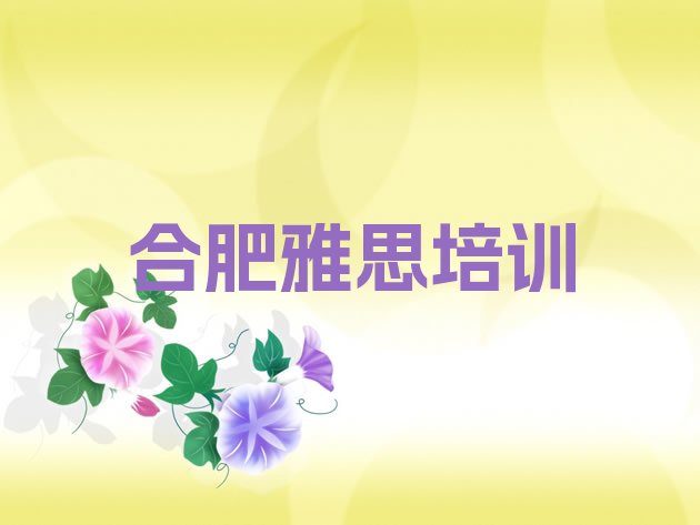 合肥蜀山区找培训机构学雅思排名前十”